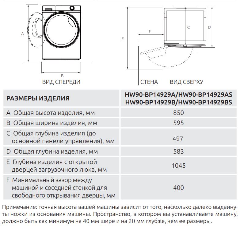 Haier HW90-BP14929AS