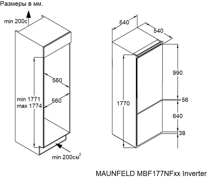 MAUNFELD MBF177NFFWGR Inverter