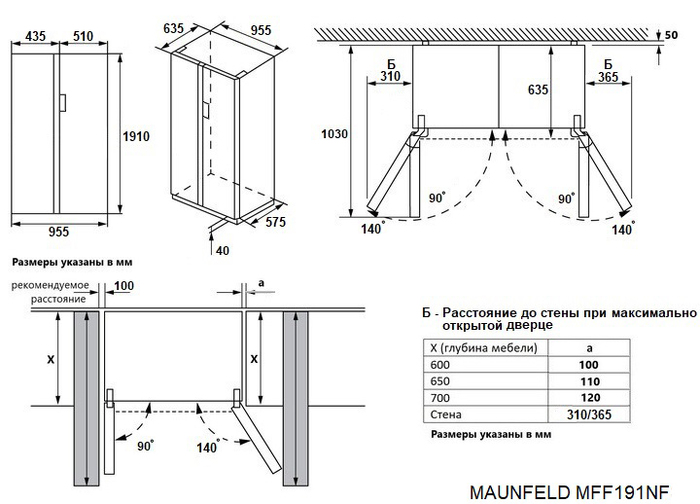 MAUNFELD MFF191NFPW