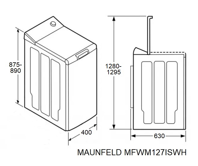 MAUNFELD MFWM127ISWH