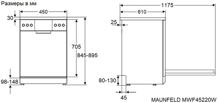 MAUNFELD MWF45220W
