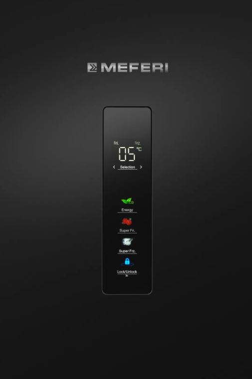 Meferi MFR200BK TOTAL NO FROST COMBI ULTRA