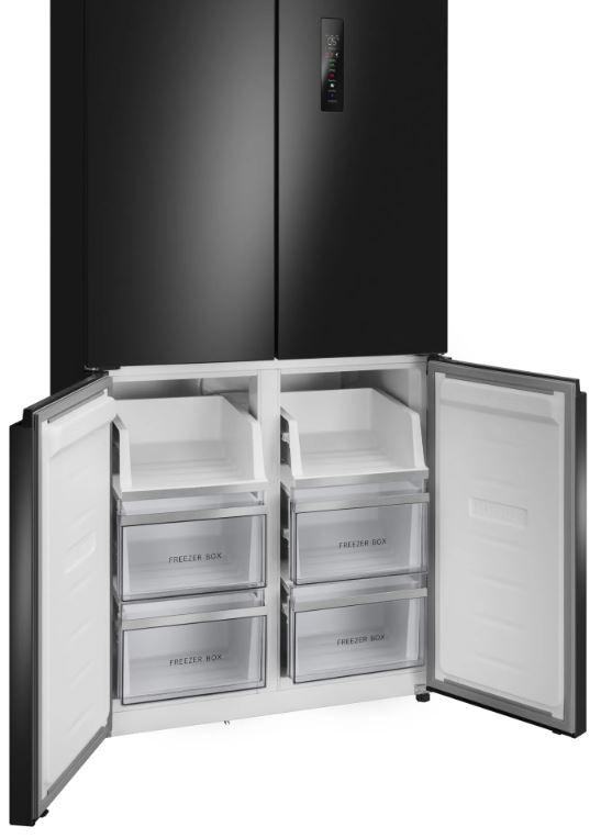 Meferi MFR83BLACK IX TOTAL NO FROST CROSS DOOR COMFORT