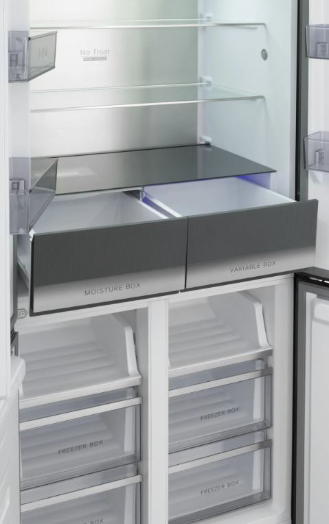 Meferi MFR83BLACK IX TOTAL NO FROST CROSS DOOR COMFORT