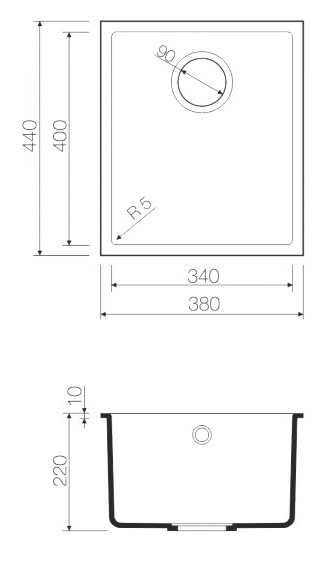 Omoikiri Bosen 38-U-WH