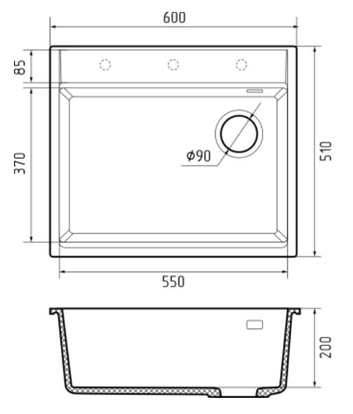 Rivelato TESORO TR-605-R (antracite)