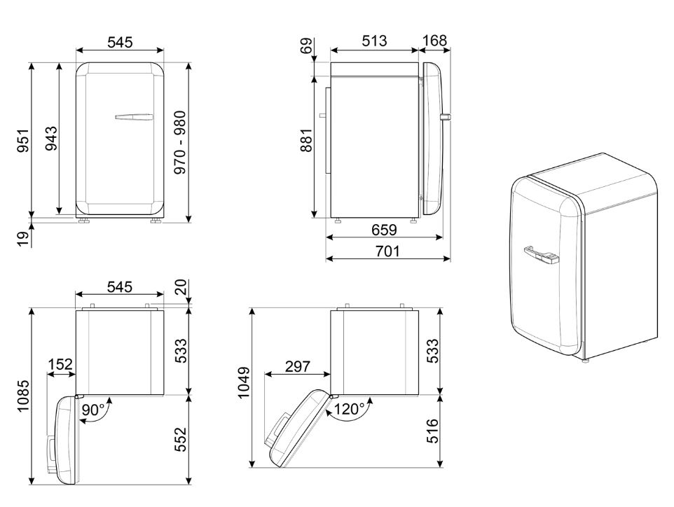 SMEG FAB10LBL6